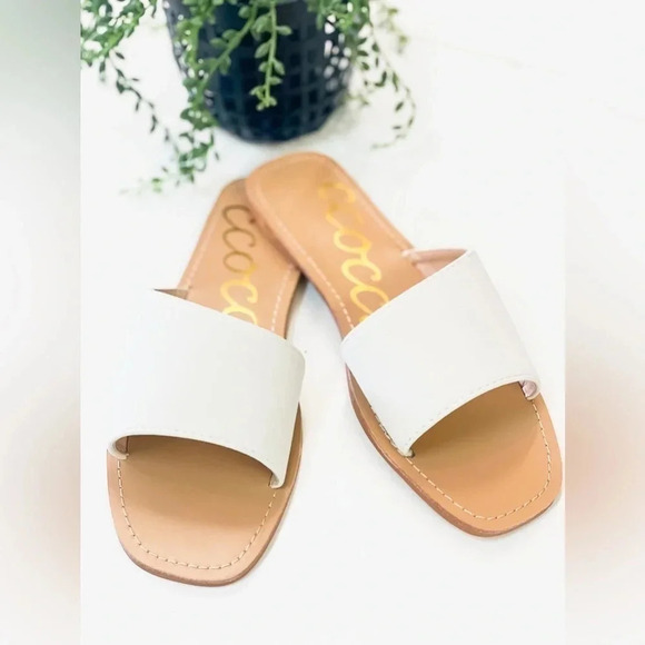 CCOCCI Shoes - CCOCCI Slip on Flat Shoes-Mavis White New